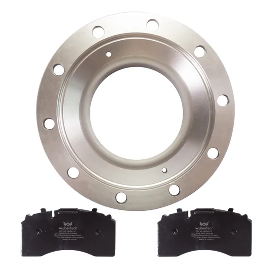 Brake disc rotor with Wubertech brake pads