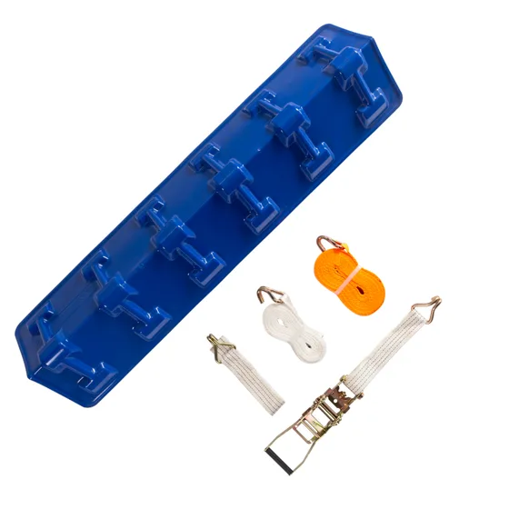 Traction boards and ratchet straps — recovery and load-securing kit
